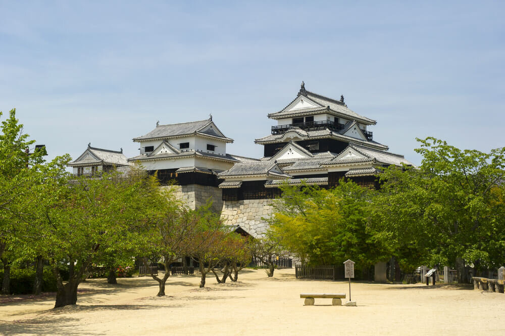 青空と松山城