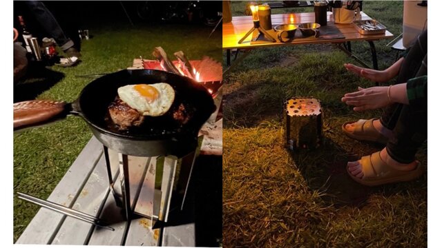 煙も、ニオイも、火の粉もなし！最⻑8時間の最強アウトドアコンロ「八