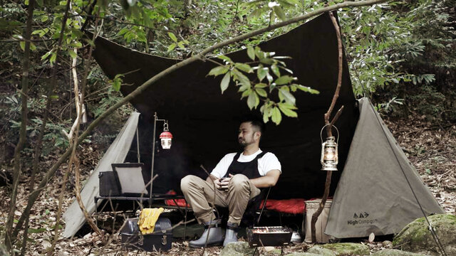 シンプルだから良い。本物志向のソロキャンプ向けパップテント