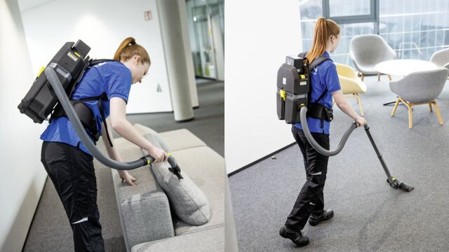 掃除機を「背負う」という新発想！ケルヒャー業務用クリーナーが