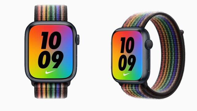 アップルウォッチをナイキ仕様に！ブラックストライプが目をひく