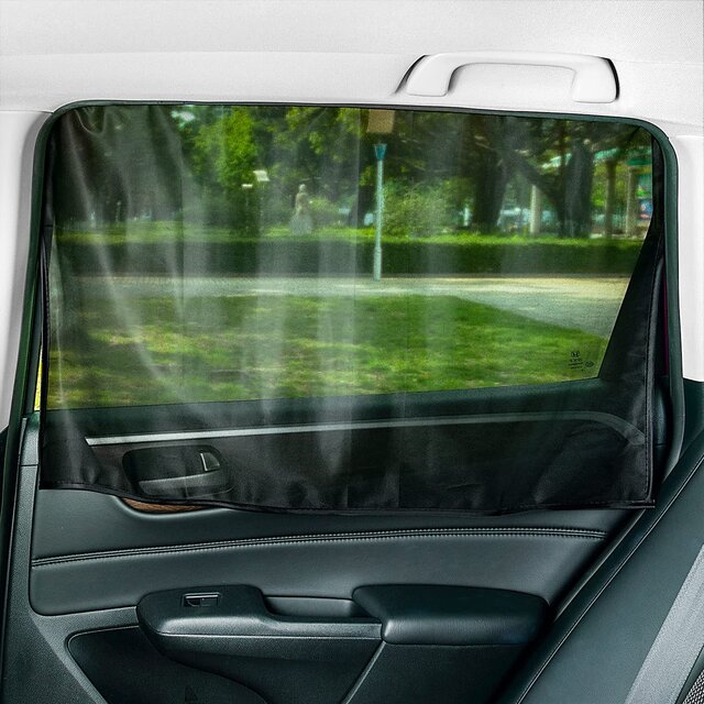 車中泊 マグネットでサッと取り付け 窓を開けっぱにできるメッシュカーテン Maduro Online マデュロオンライン