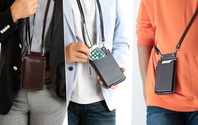 【大人気】BURBERRY フォースフリー ネックウォレット バーバリーネックウォレット