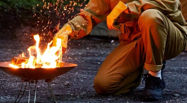 【美品】エムエイチエル×スノーピーク・ワークパンツ・焚き火パンツ・ワイド・ダック 美品】エムエイチエル×スノーピーク・ワークパンツ・焚き火