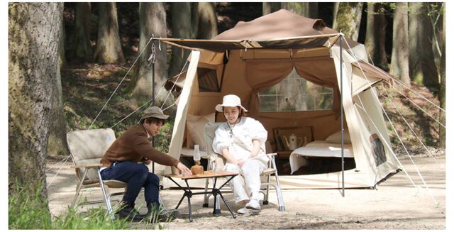 まるで家のような「ロッジテント」でリラックス！キャンプで本当に