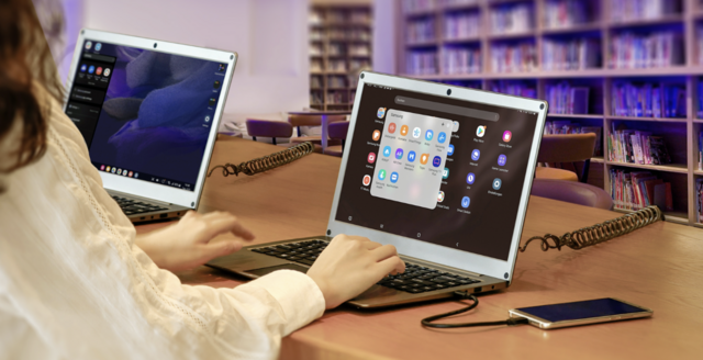 仕事効率】キーボード＆タッチパッド一体型！PC型の多機能モバイル