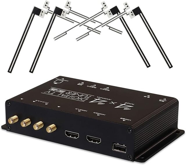 カー用品】4アンテナ×4チューナーで高画質！フルセグ放送も受信できる