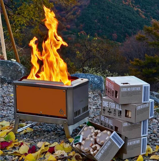 アウトドア】3次燃焼でクリーン排気！目が痛くならず、薪の節約にも