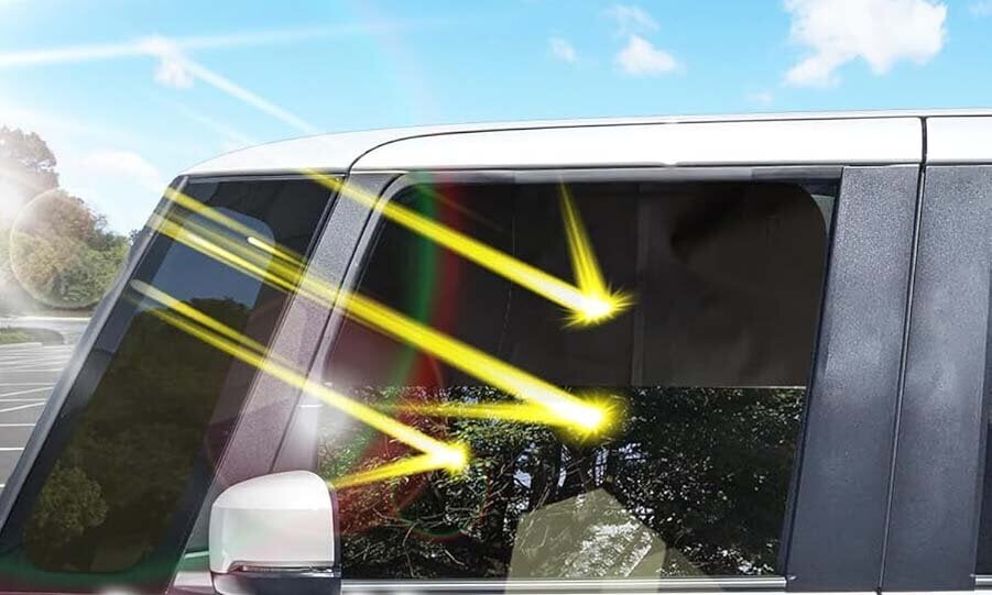 [Car Sun Shade] No tools needed to guard all windows! Blocks both ultraviolet rays and line of sight with magnetic attachment