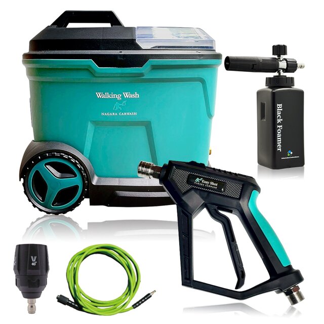 自宅ガレージが洗車場に早変わり!? 水道＆コードいらずなのに超