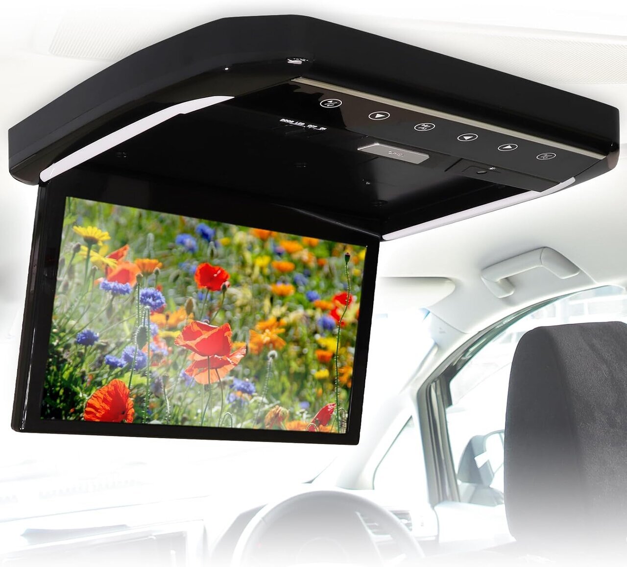 【Car-mounted Flip Down Monitor】Enjoy entertainment with a large Full HD LCD + speaker