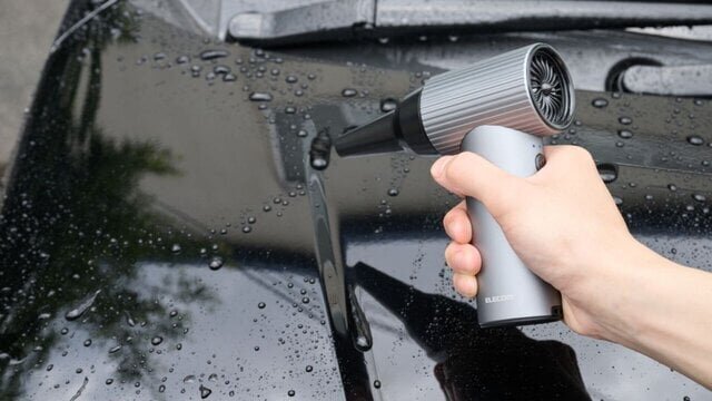 [Time-Saving Car Care] Faster than wiping! A powerful electric air duster that blows away water droplets in one go