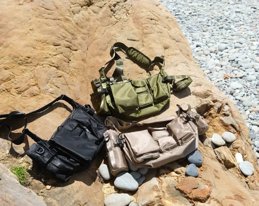 【Sustainable】Those who love fishing want to protect the future of the ocean! Fishing net recycled combination shoulder bag