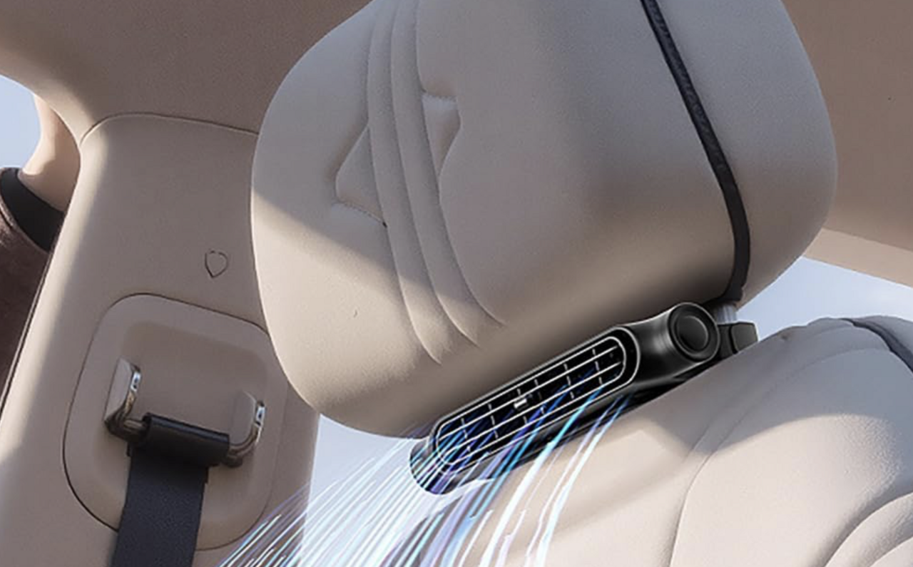 【Car Fan】Pointed airflow to the driver's seat & rear seats! Expect an increase in air conditioning efficiency