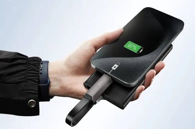 【Blazing Fast Data Transfer】Graduate from storage fees! It's built-in cable, so just plug it in and go!