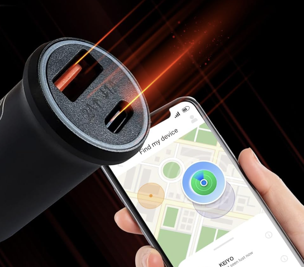 【Car Theft Prevention】Linked with "Find My iPhone"! In-vehicle accessory that can detect even when the engine is off