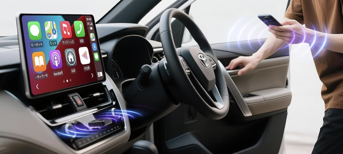 【車内エンタメ】指先タップですぐ接続！ワイヤレスミラーリングがこんなに便利とは