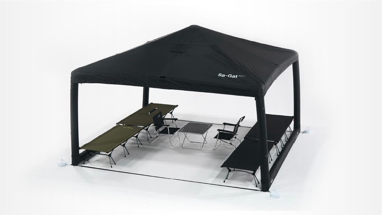 【My Shade】Instant setup with air! The spaciousness of the 4m wide air tarp was amazing