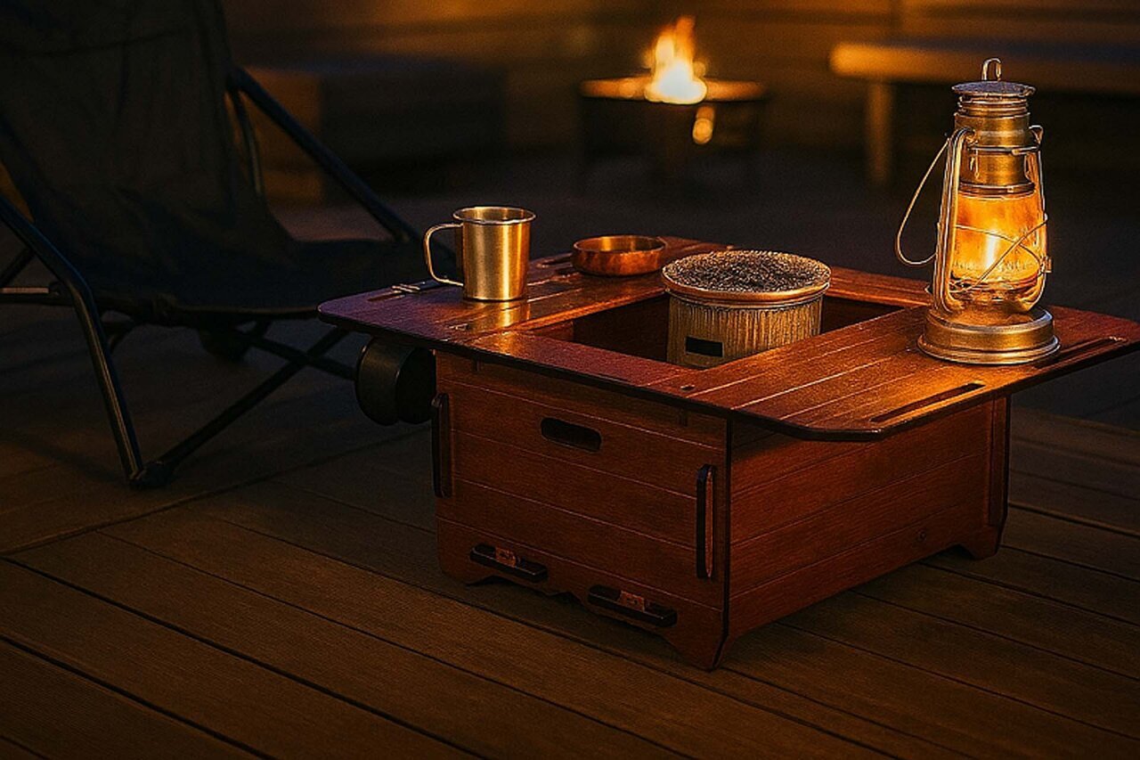 【Iro-style Table】Assembles without tools! Want to gather around the flame, whether at home or outdoors