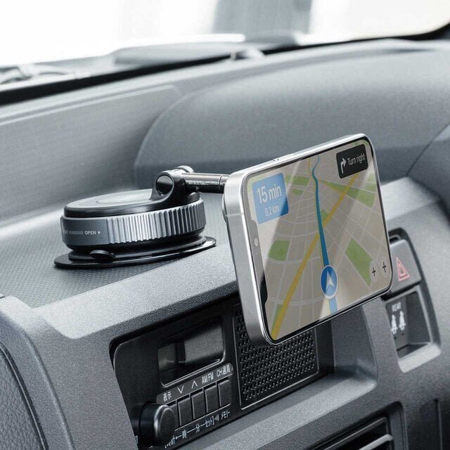 【Car-mounted】Operate smoothly with a MagSafe-compatible stand! The secret to its visibility lies in the arm's “two joints”