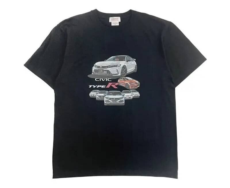 【Honda Official】The "CIVIC TYPE R" is now on a T-shirt! Made from 5.6 ounces of heavyweight fabric, it looks high quality