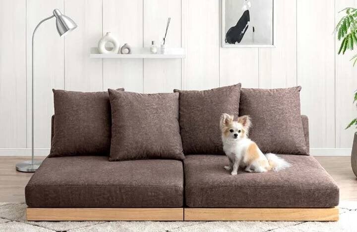 【Tansu no Gen】Big seat 180cm to lie down on! A sofa that's resistant to scratches for an enjoyable pet life