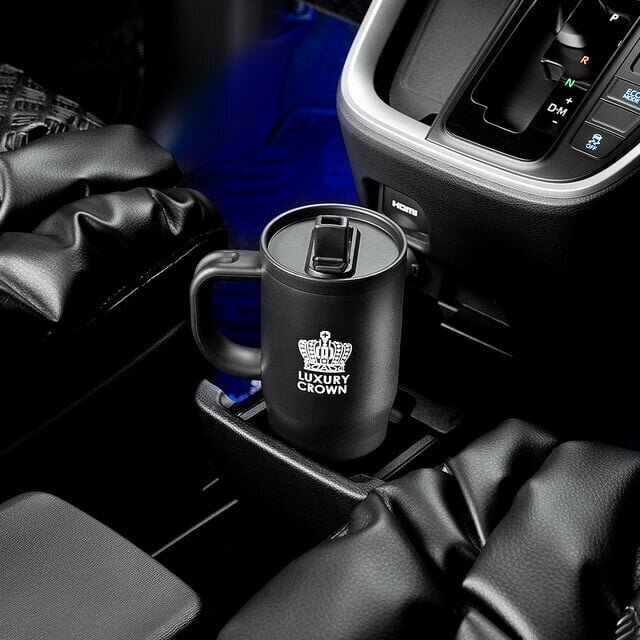 【In-Car】Fits perfectly in drink holders! Driver-friendly with wide mouth & straw tumbler