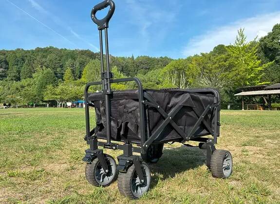 【電動アシストワゴン】リモコンひとつでスピードアップ！この荷物運びがラクすぎる