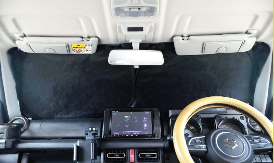 【ジムニーノマドも】秋もまだまだ日差しが強い！ポップアップシェードで車内を守る
