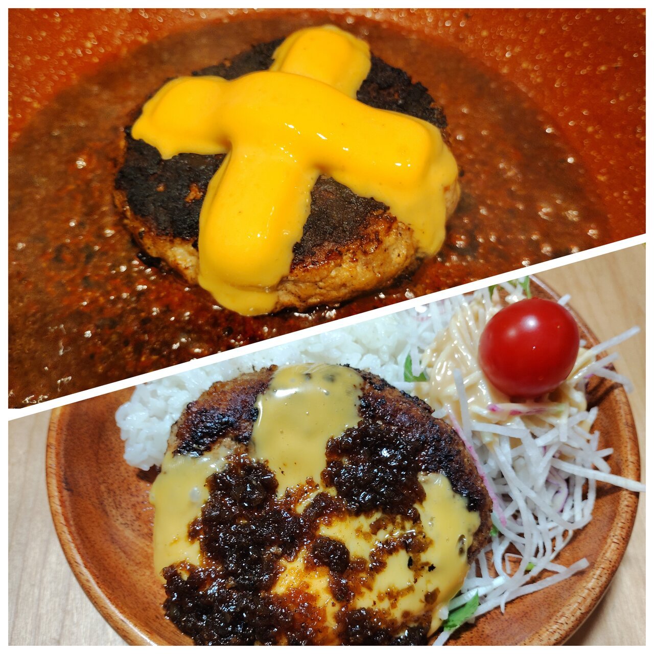 【リュウジさんのレシピ再現】びっくりドンキーの人気メニュー「チーズバーグディッシュ」ジェネリックを作ってみた