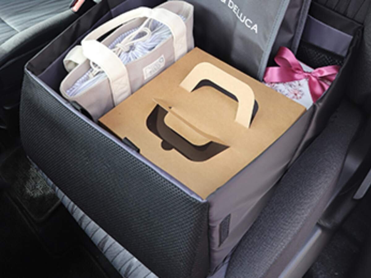 【In-Car】Prevents luggage from falling during braking! The storage seat box that also serves as a cushion is convenient