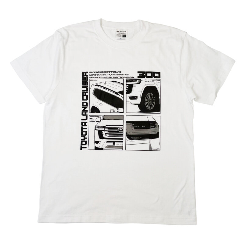 【ランドクルーザー300】トヨタ自動車公認！大人が着こなせるデザインTシャツ