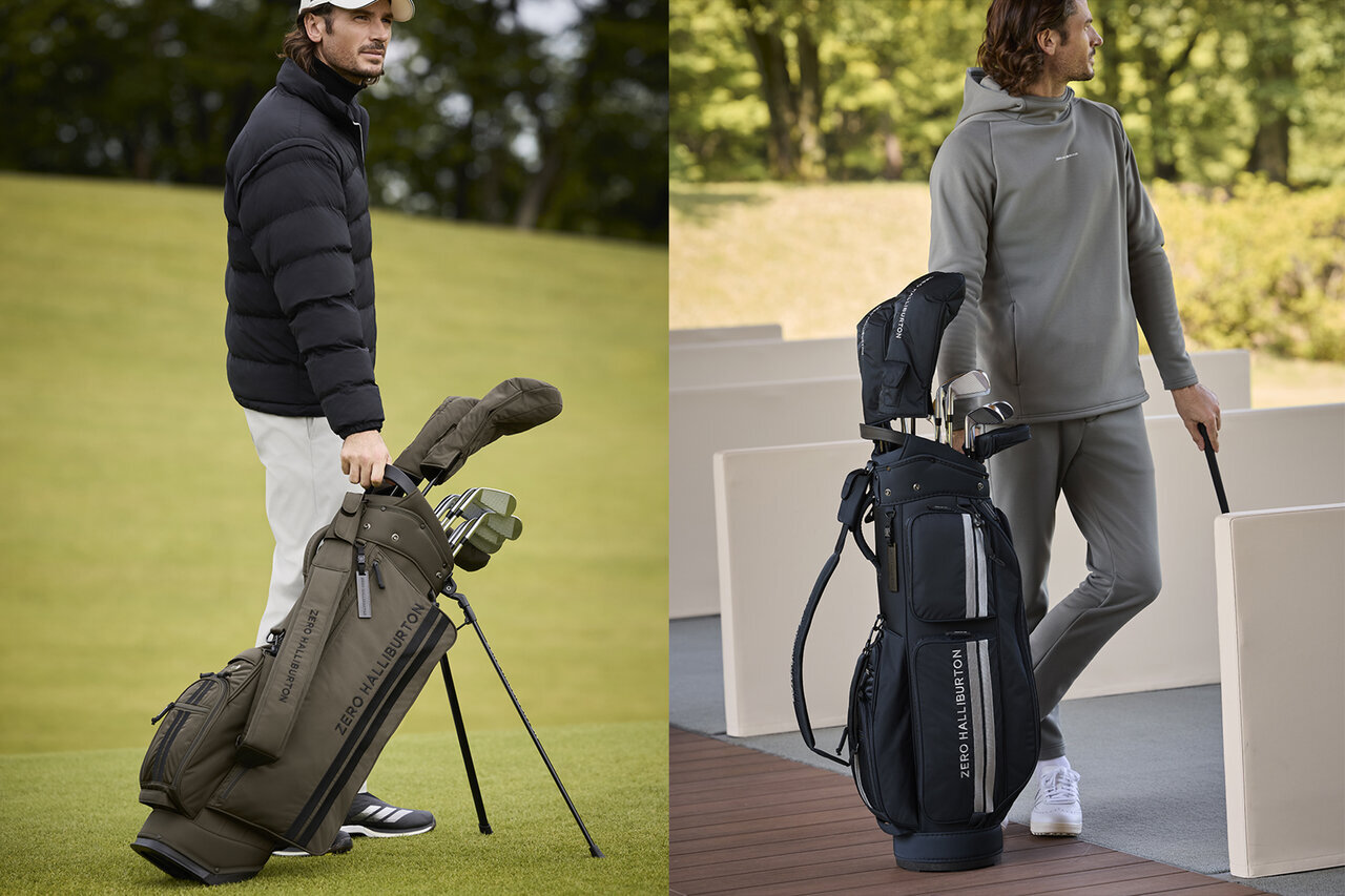 [Zero Halliburton] Has ample storage and practicality! New khaki and navy colors for the high-performance caddy bag