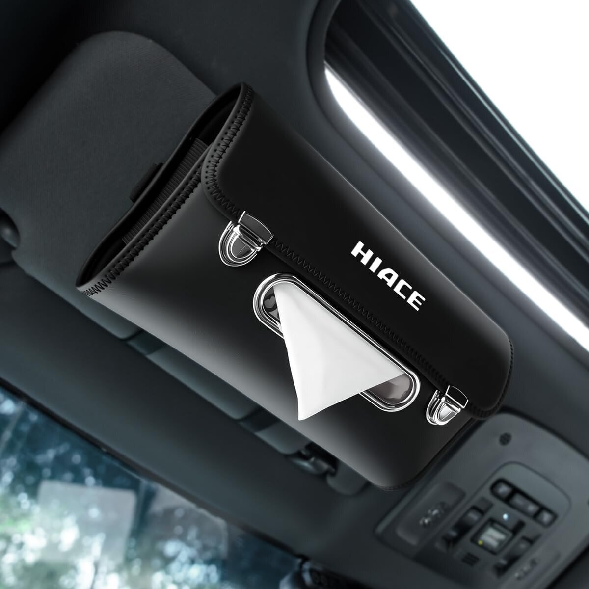 【In-Car】Graduating from placing tissue boxes directly! With a high-quality leather case, it will blend in with your beloved car