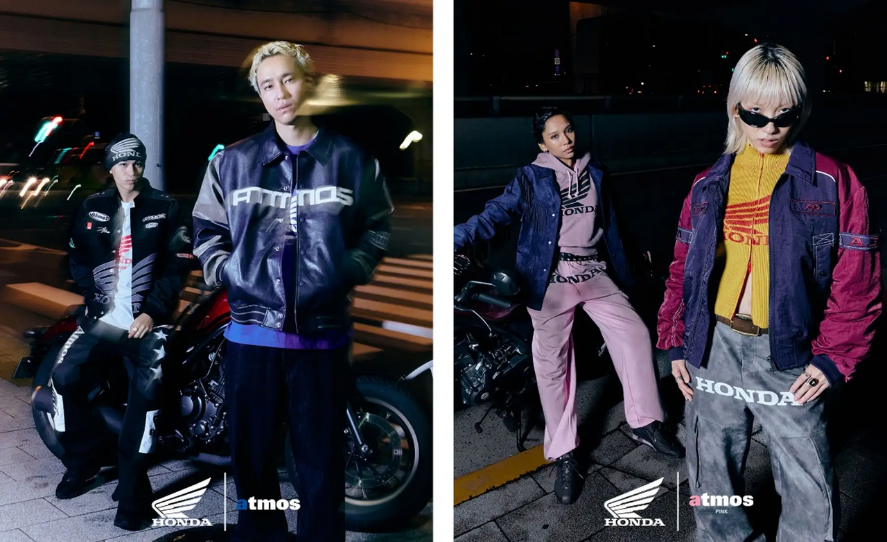 [Honda × Atmos] Motorcycle Inspired! Leather jackets and sweatshirts among others