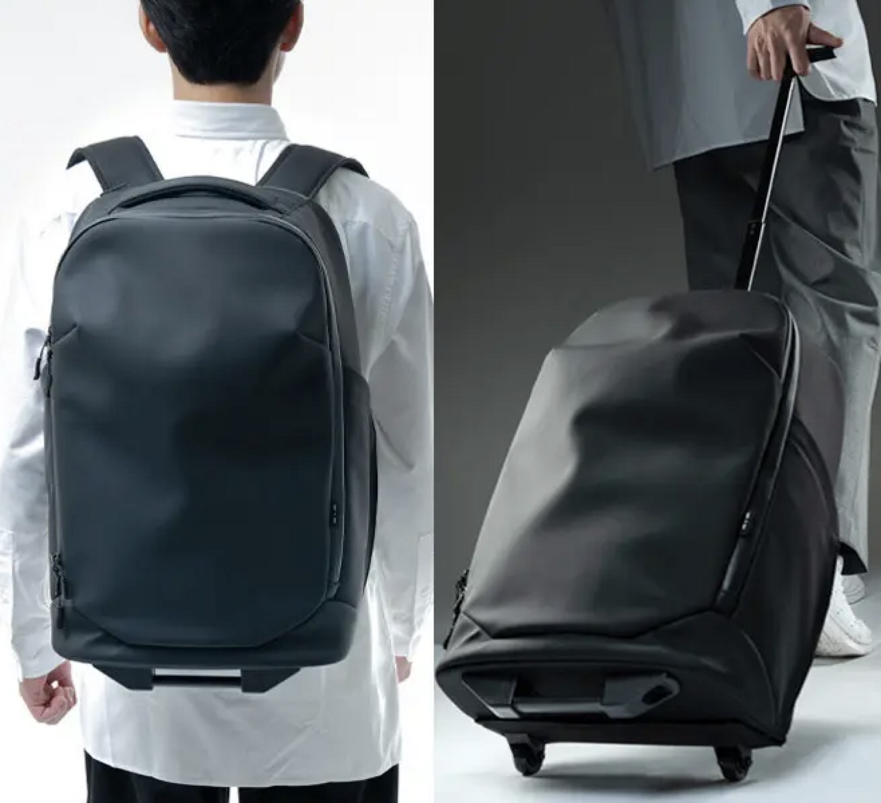 【Travel Bag】The casters have disappeared!? Instantly transforms from a suitcase to a backpack