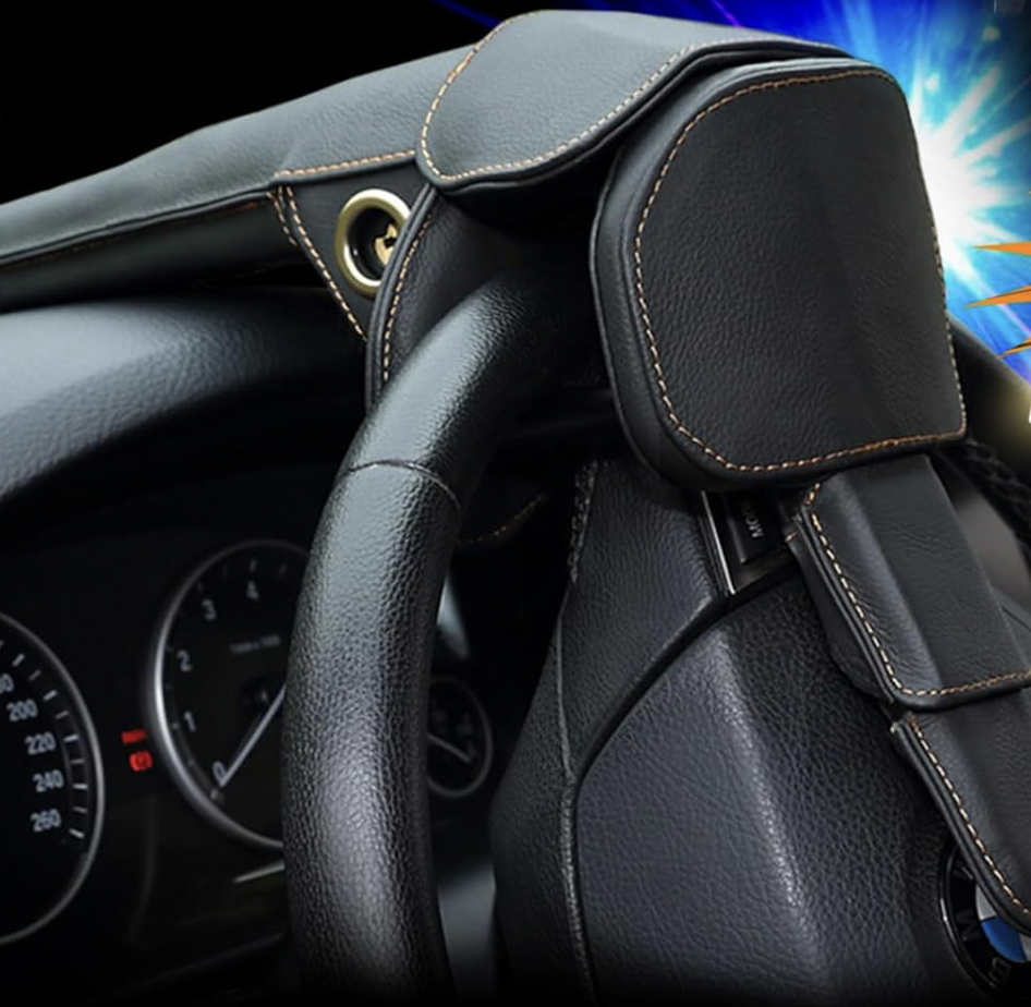 【Car Security】Physically protect! The steering wheel lock that also serves as a window-breaking hammer is incredibly strong.