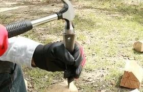 [Firewood Splitting] Safe for family camping! The overwhelming sharpness of the wedge reflects the artisans' skill.