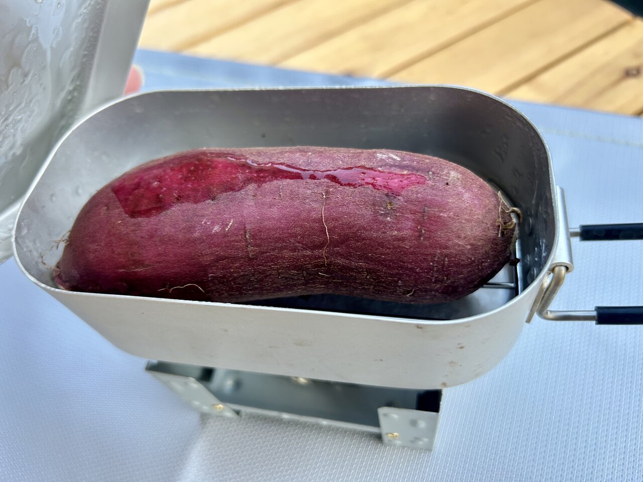 【チャレンジ】ダイソーのメスティンとストーブで「焼き芋」を作れるのか？