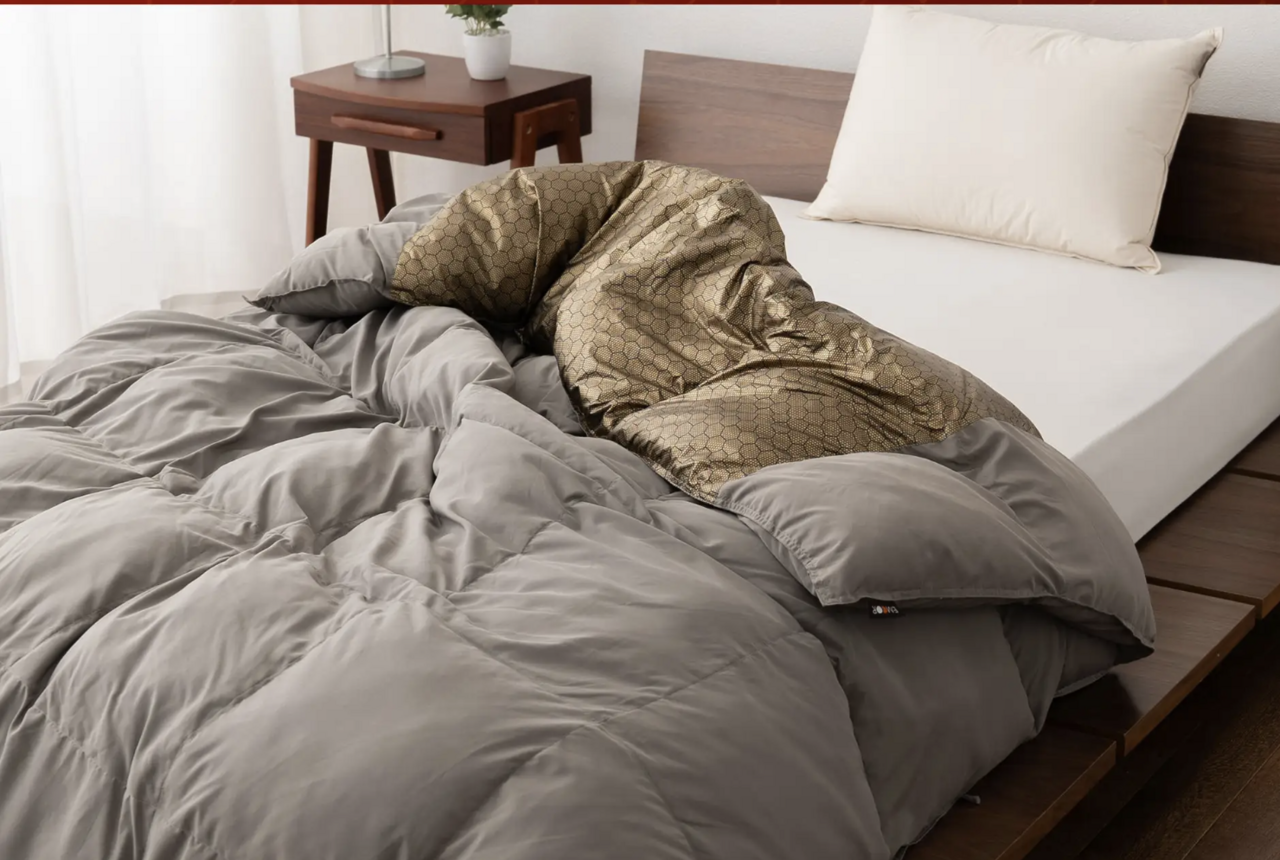 【Winter Sleep】Is this already a heating class!? The ultra-warm comforter made of spacesuit material is too warm