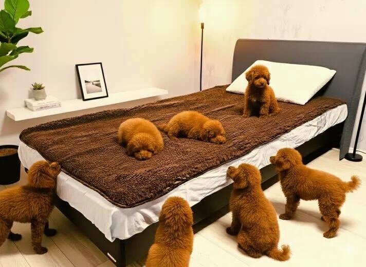 【Cold Protection】Is this a Toy Poodle heaven!? A mattress pad that recreates the "fluffy feeling" surrounded by pets.