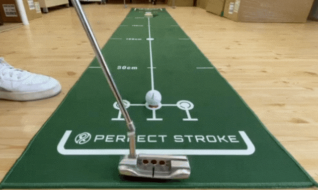 【Golf】The secret is trick art! Seriously increase your putting success rate with a 3D putting mat