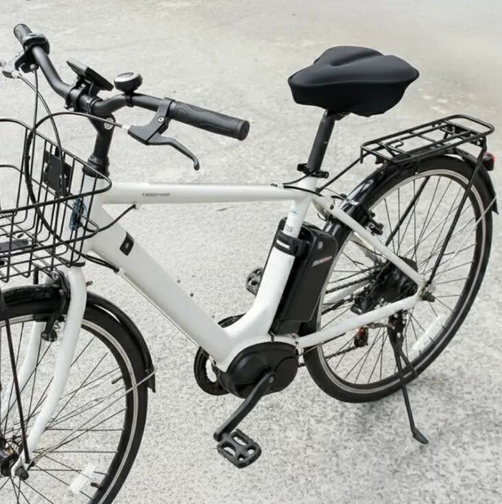 【Bicycle】 Soft and thick! Say goodbye to butt pain with the silicone gel-equipped saddle cover.