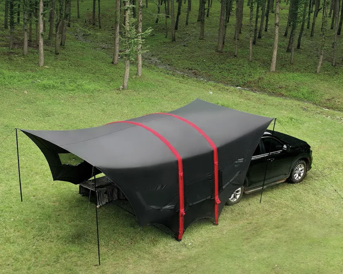 【Car Connection】19㎡ is no longer just a house!? An air tarp that can be deployed in just 4 minutes