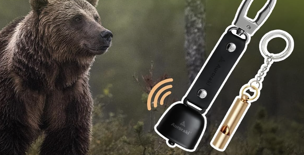 【Bear Deterrent】Avoid danger with bells & whistles! Making a high, clear sound will also drive away distant bears