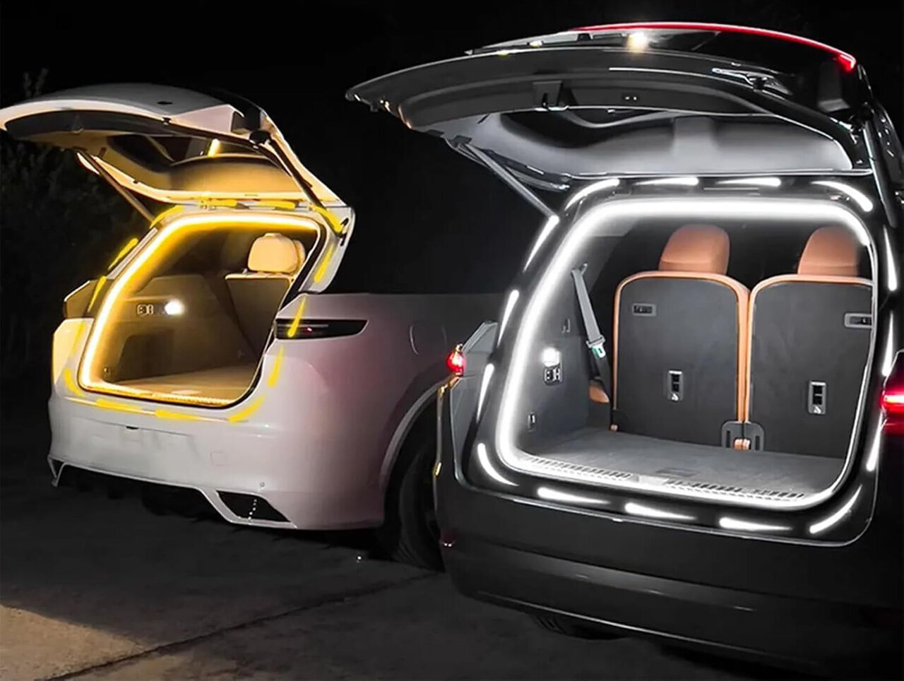 【DIY for Your Car】No drilling required & just plug it in! Color your camping nights with the trunk light