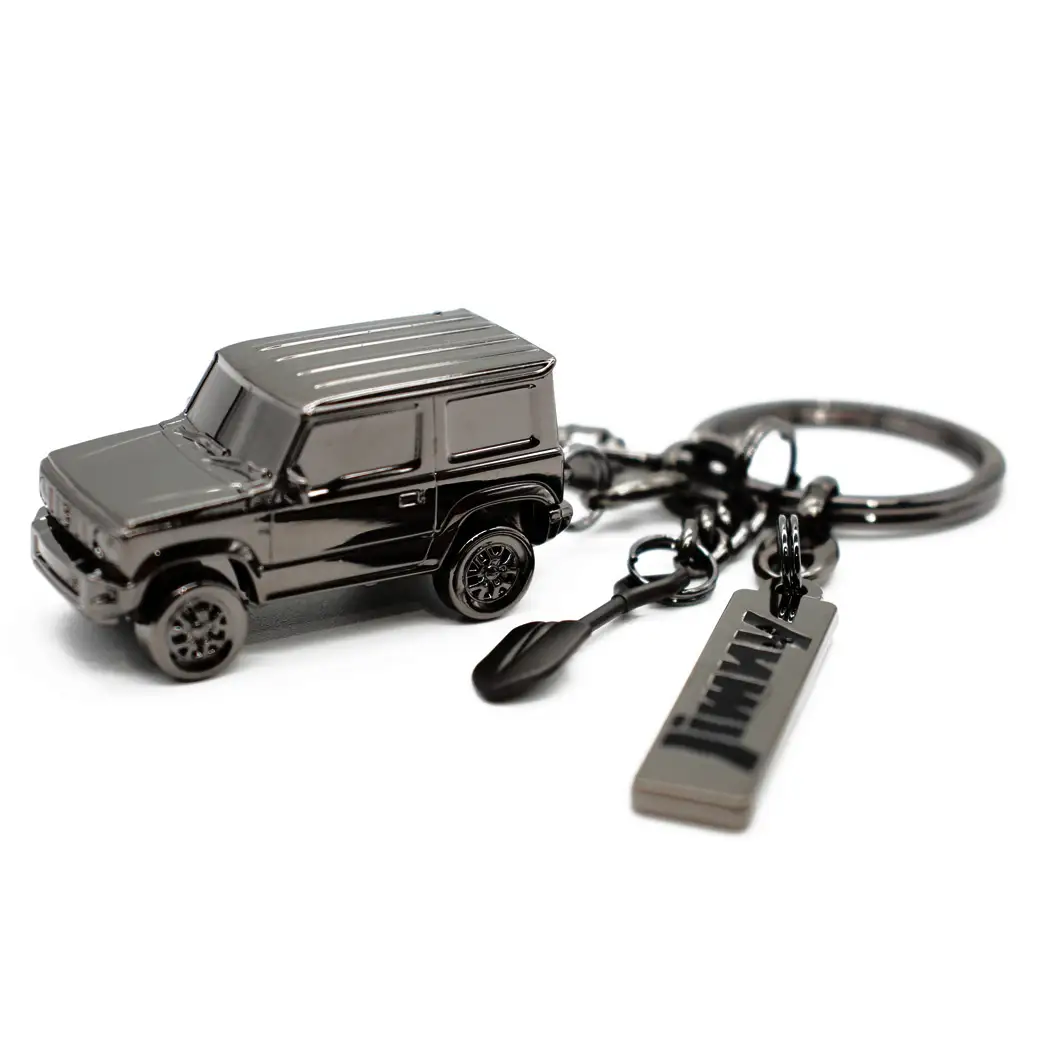 【Jimny Love】 Suzuki licensed! A powerful vehicle that can be pocketed, chrome-plated keychain.