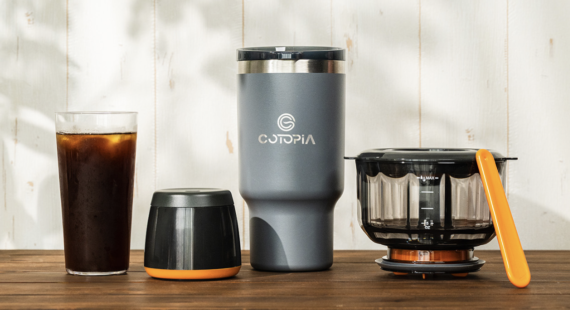 【Portable】Enjoy blissful taste in just 5 minutes! A super-authentic coffee maker that achieves vacuum extraction