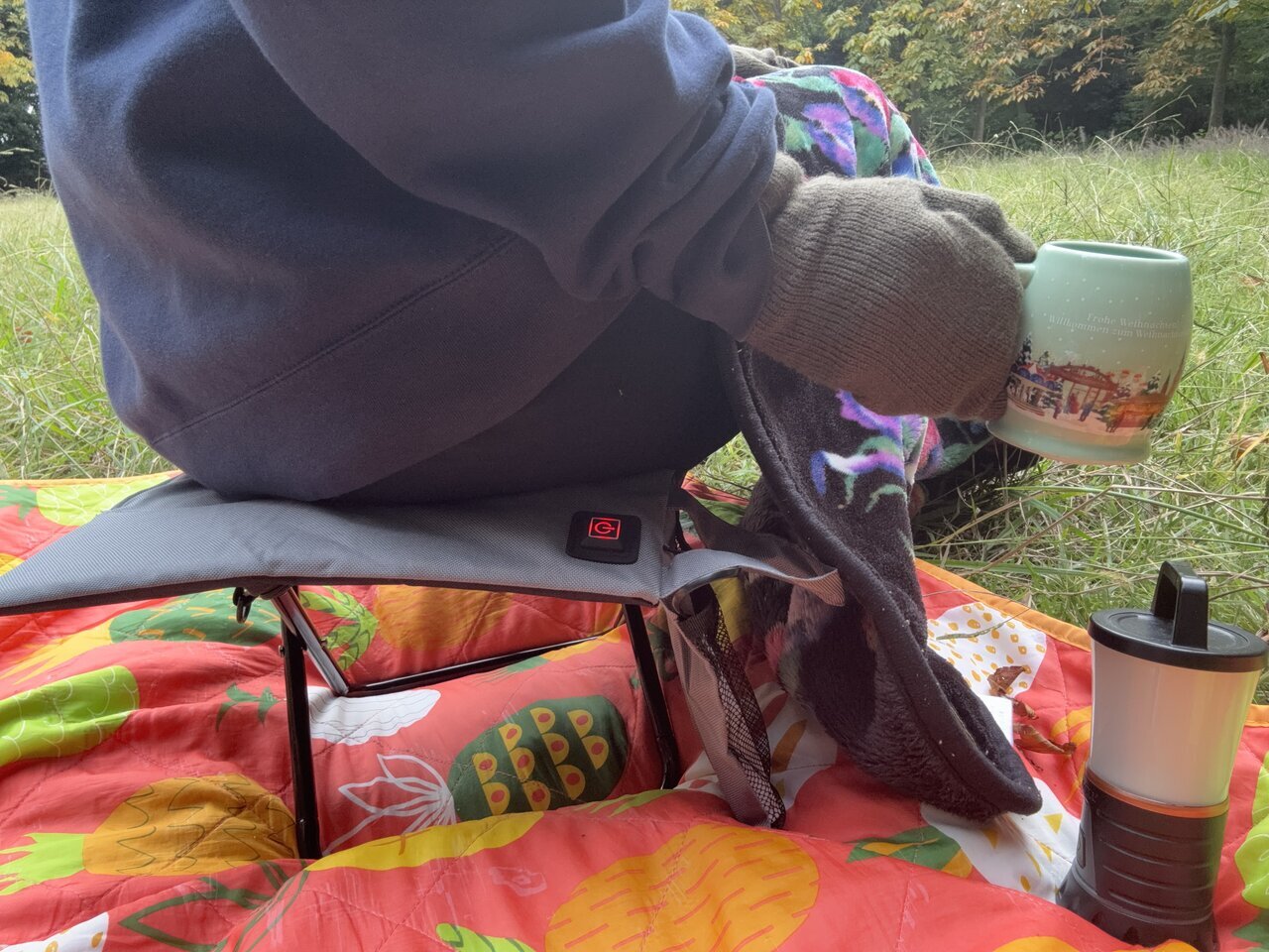 【Usage Report】Can Daiso's "USB Warm Foldable Cushion" be used in winter parks?