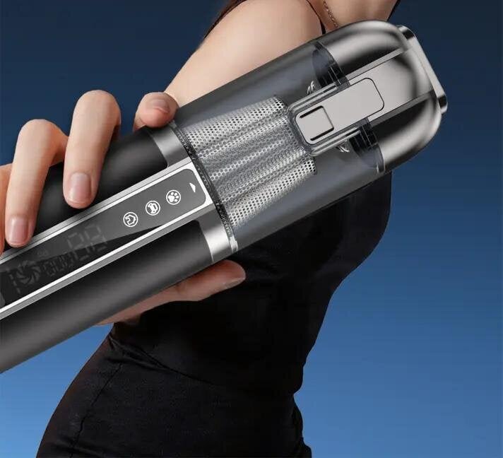 [Car Gadget] Simply suctioning isn't enough! A multifunctional mini vacuum cleaner that also serves as an air pump and light.